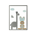 Giraffe & Bunny Canvas
