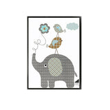 Giraffe & Bunny Canvas