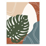 Tropical Leaves Modern Retro Canvas