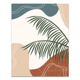 Tropical Leaves Modern Retro Canvas