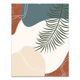 Tropical Leaves Modern Retro Canvas