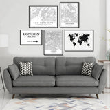 Famous City Maps Canvas