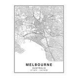 Famous City Maps Canvas