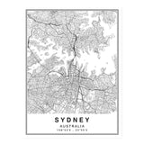 Famous City Maps Canvas