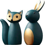 Fox And Hare Sculptures