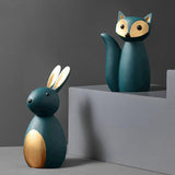 Fox And Hare Sculptures