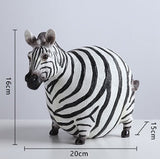Plump Zebra Figurine