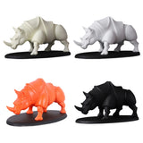 Standing Armored Rhino Sculpture