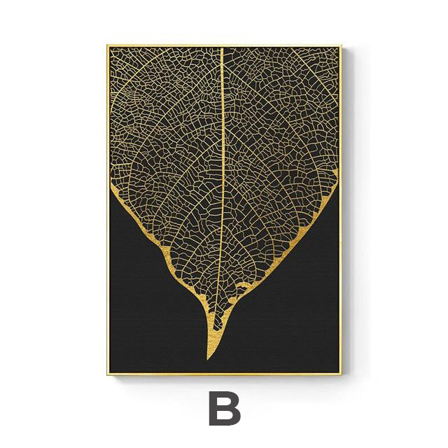 Inverted Leaves Canvas