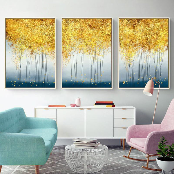 Golden Forest Canvas
