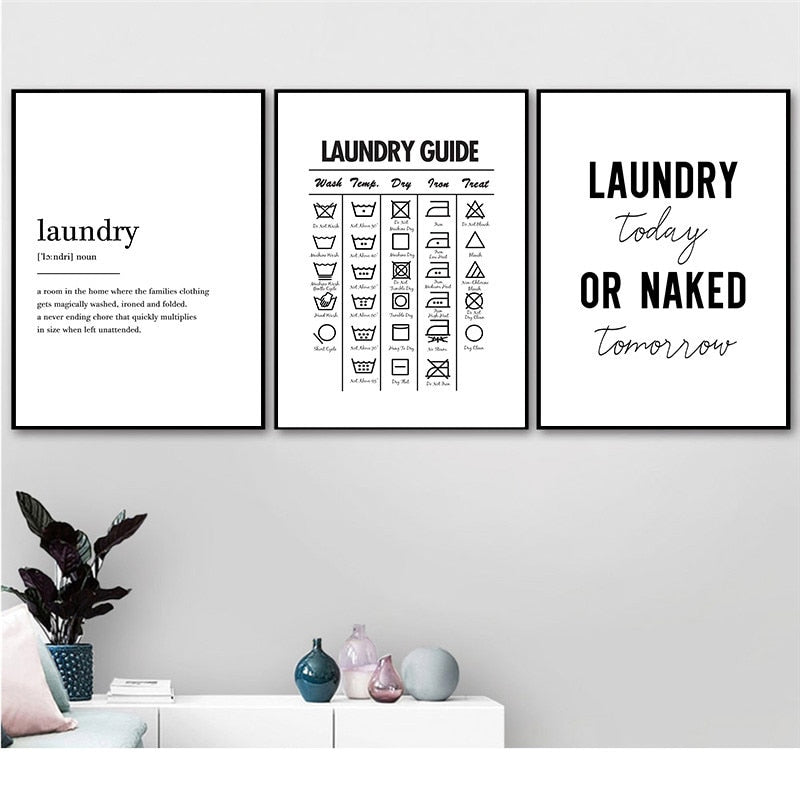 Laundry Guide Canvas