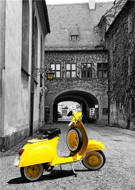 Scooter In Yellow Canvas