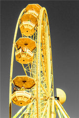 Ferris Wheel In Yellow Canvas