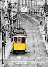 City Cable Car In Yellow Canvas