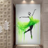 Ballerina Finale In Lime Canvas