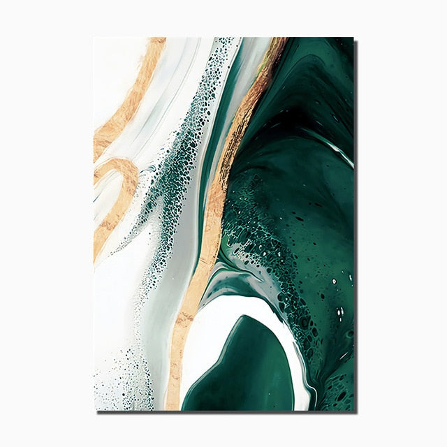 Emerald Gold Sands Canvas