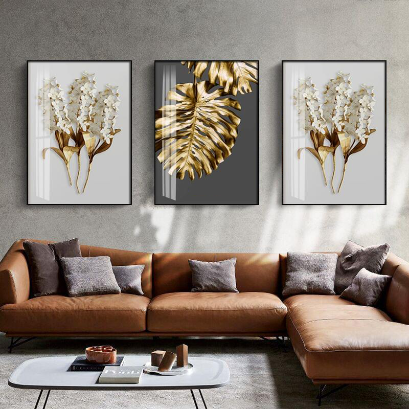 Black And Gold Leaves Canvas – CANVA AND DECOR