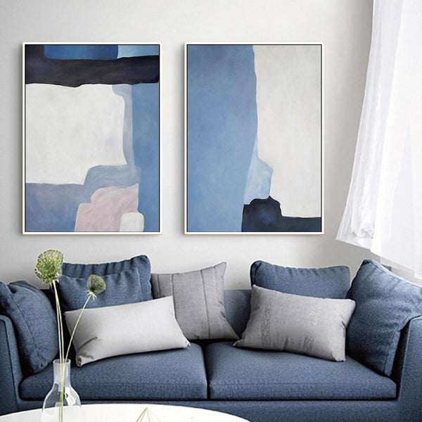 Blue Equilibra Canvas