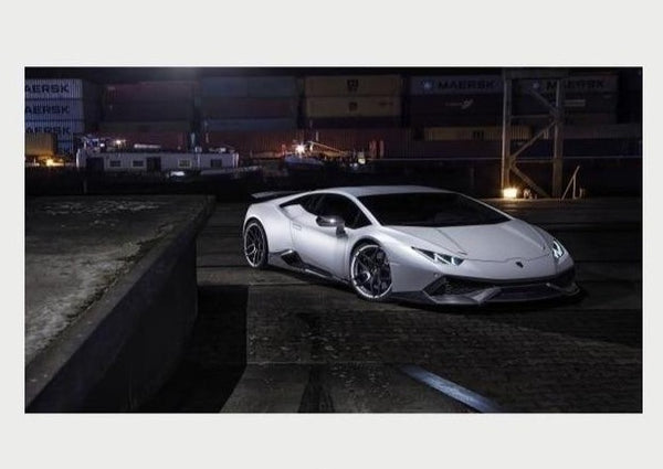 White Lamborghini Canvas