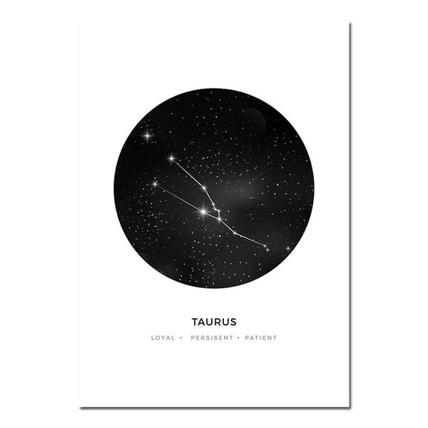 Taurus Star Sign Canvas