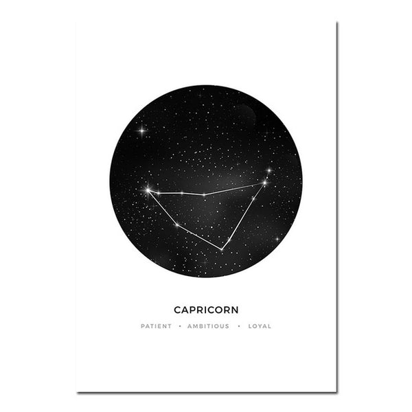 Capricorn Star Sign Canvas