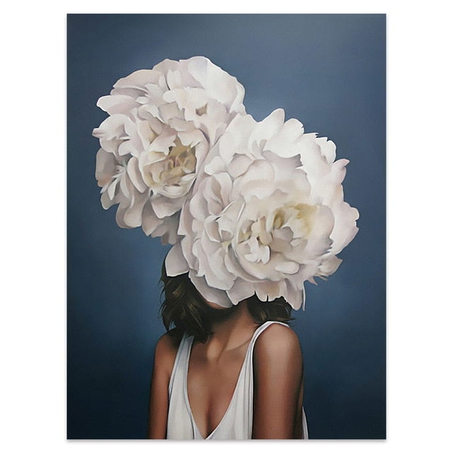 The Floral Lady Canvas