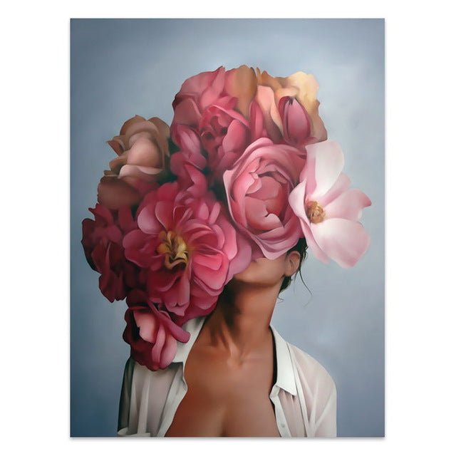 The Floral Lady Canvas