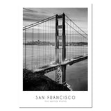 Iconic Cities And Landmarks In Noir Canvas