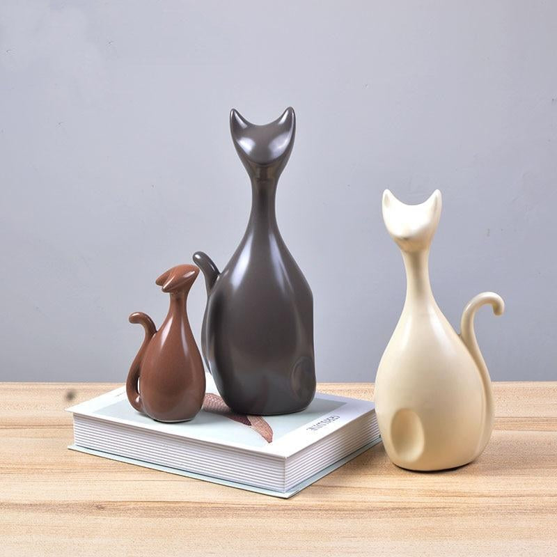 Feline Family Figurines