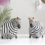 Plump Zebra Figurine