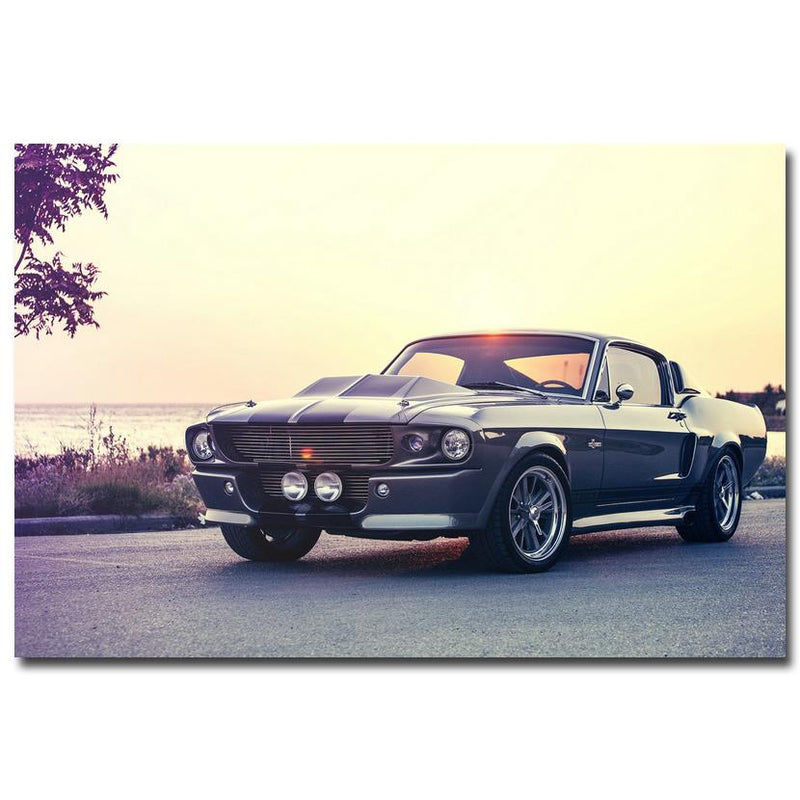 Hot Rod Mustang Canvas