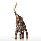 Iron Elephant Figurine